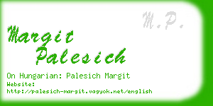 margit palesich business card